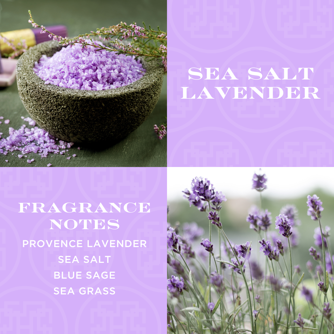 Sea Salt Lavender 50 oz. 4-Wick Luxe Candle