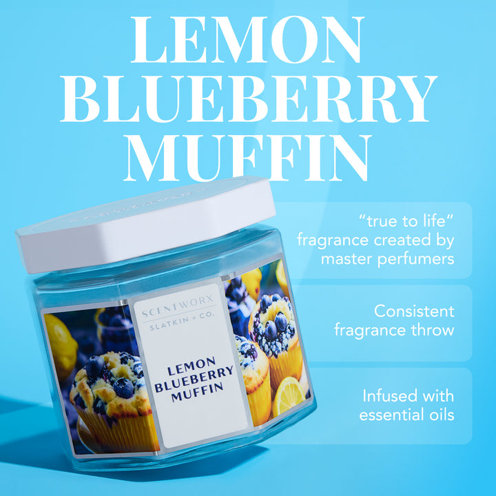 ScentWorx Lemon Blueberry Muffin 3-Wick Candle