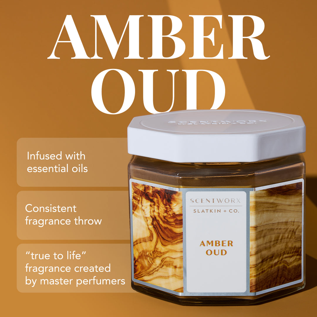ScentWorx Amber Oud 3-Wick Candle