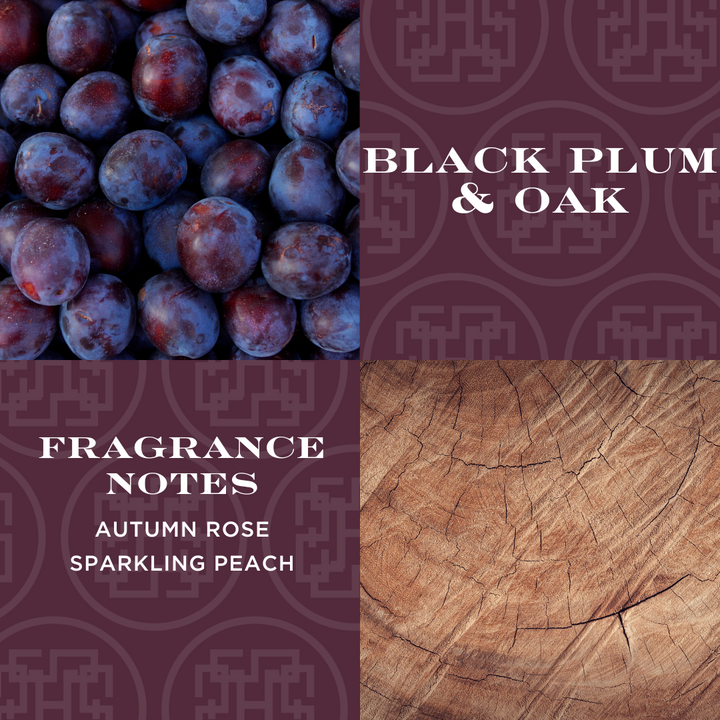 Black Plum & Oak 4-wick Candle