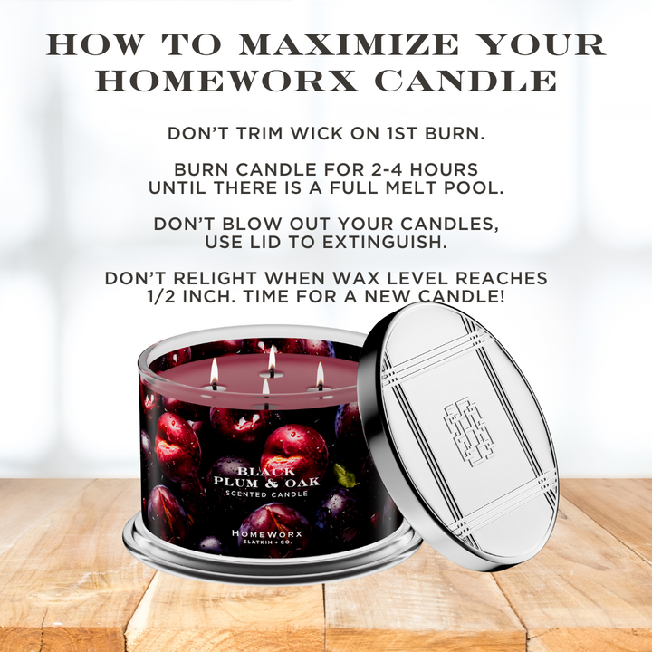 Black Plum & Oak 4-wick Candle