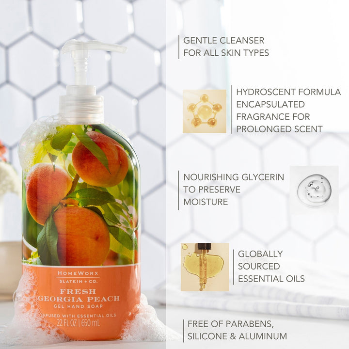 Farmstand Peach Gel Hand Soap
