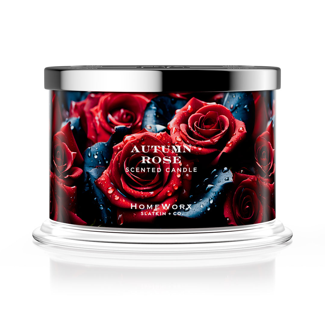 Autumn Rose 4-wick Candle