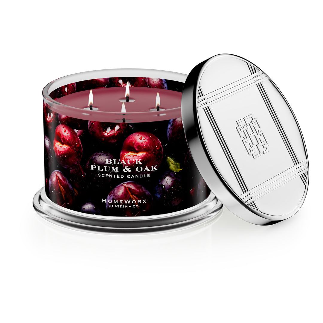 Black Plum & Oak 4-wick Candle