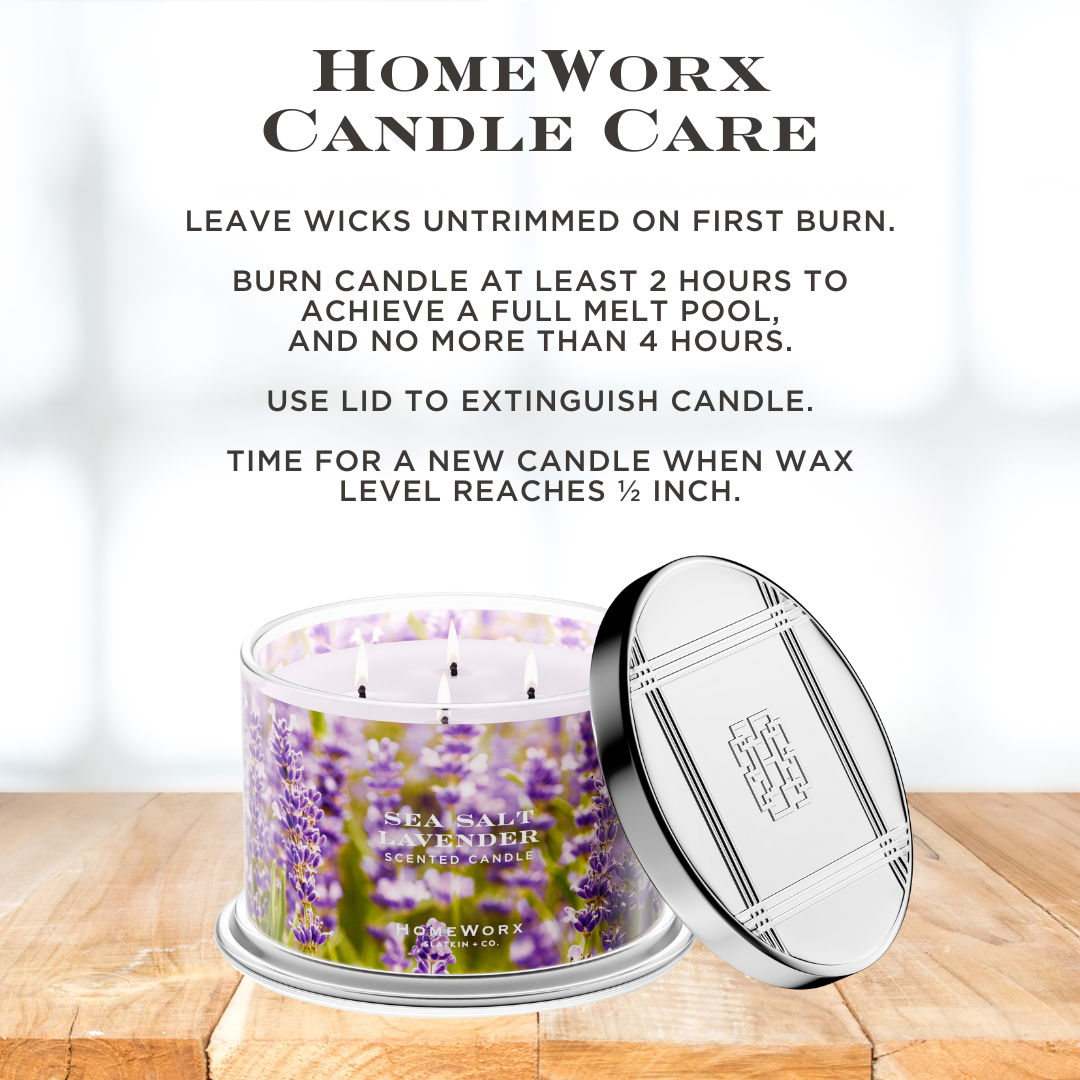 Sea Salt Lavender 4-wick Candle