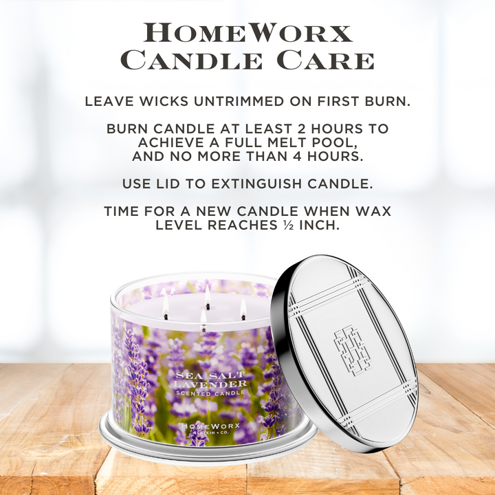Sea Salt Lavender 4-wick Candle