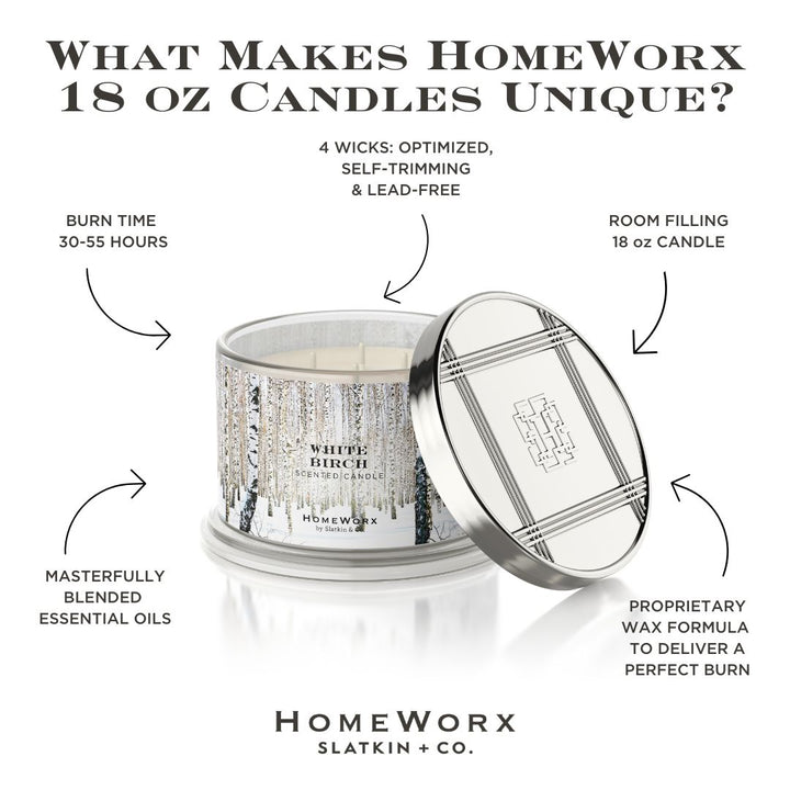 White Birch 4-wick Candle