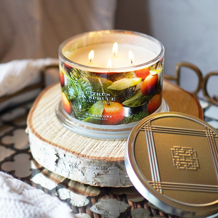 Citrus & Spruce 4-wick Candle