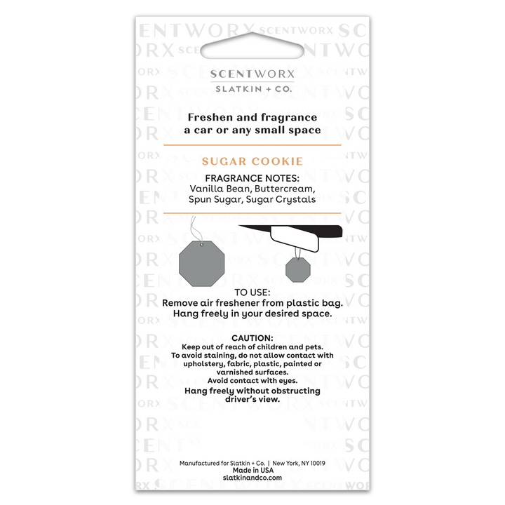 Sugar Cookie S/3 Auto Air Fresheners