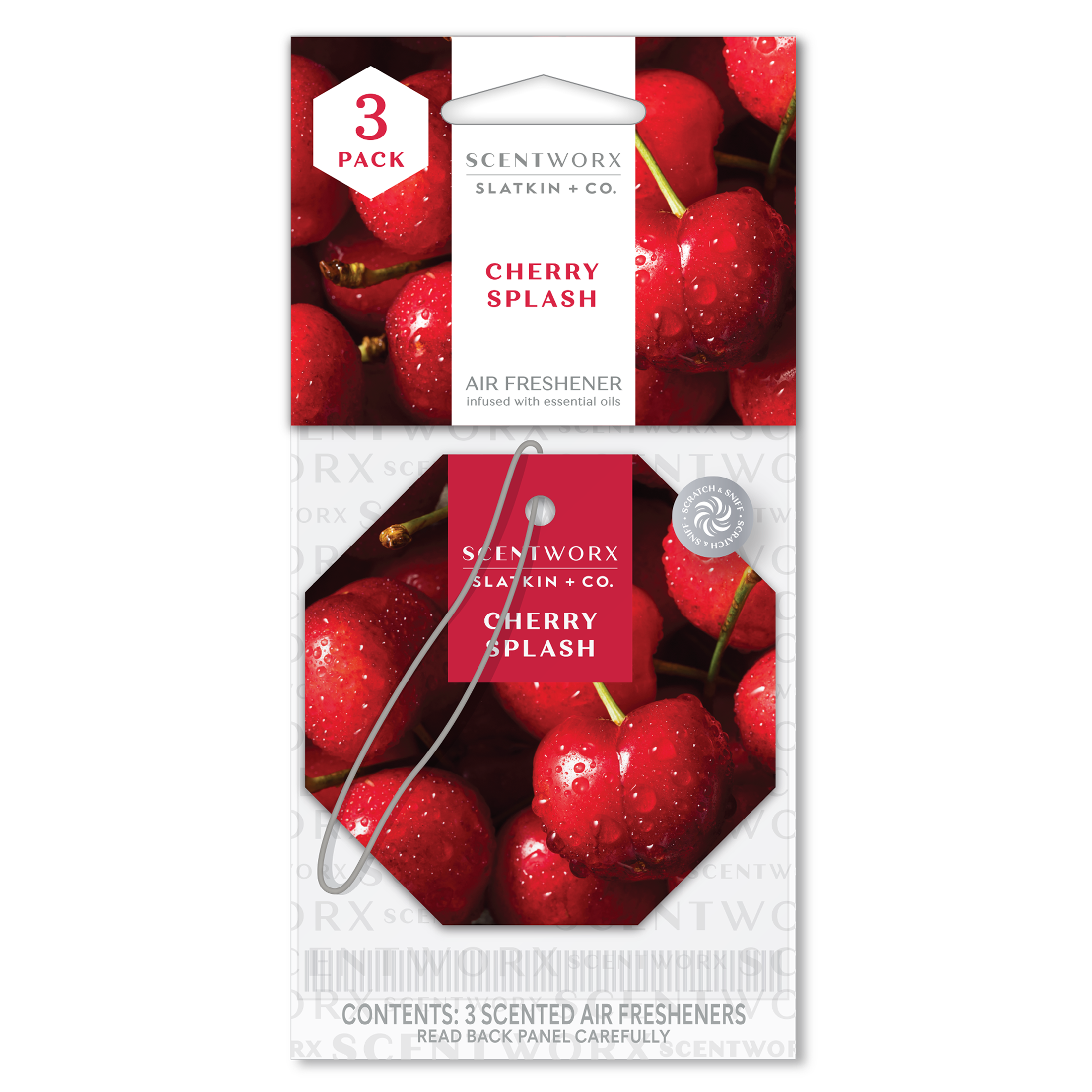 Cherry Splash S/3 Auto Air Fresheners – Slatkin + Co.