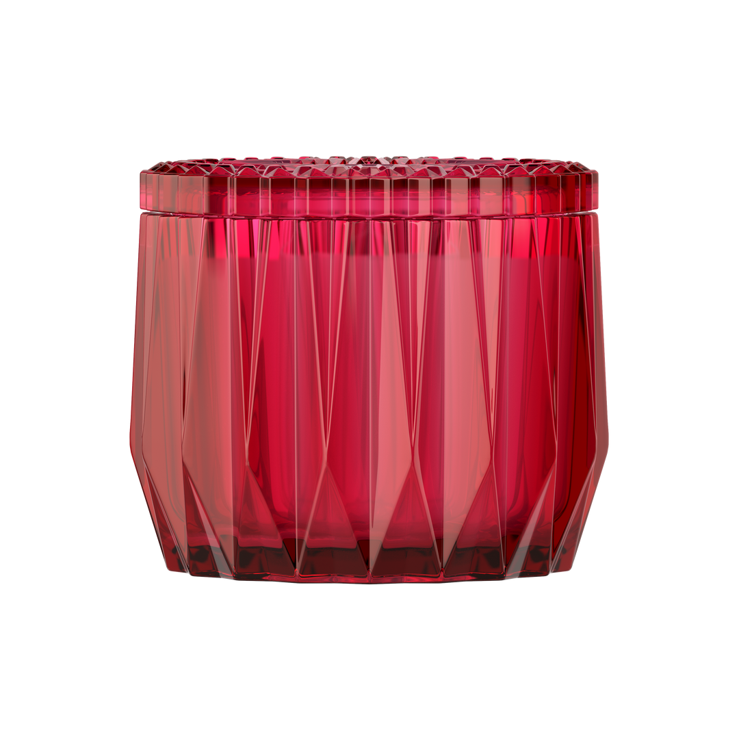 Wicked Cherry 3-wick Faceted Glass Candle
