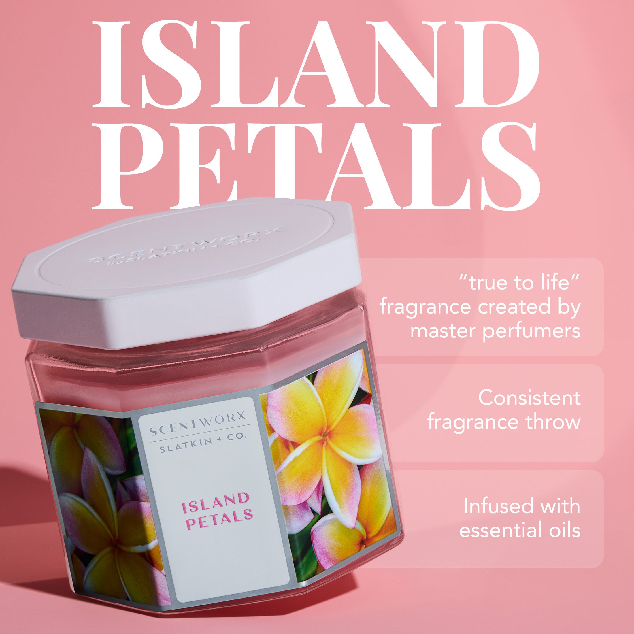 ScentWorx Island Petals 3-Wick Candle – Slatkin + Co.