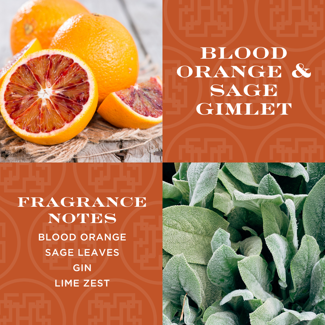 Blood Orange & Sage Gimlet 4-wick Candle