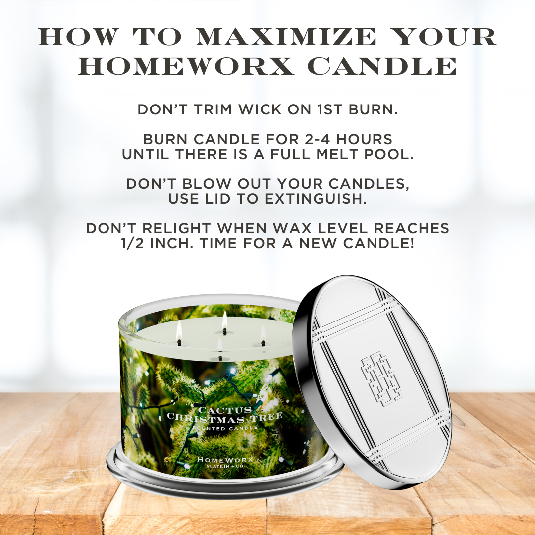 Cactus Christmas Tree 4-wick Candle