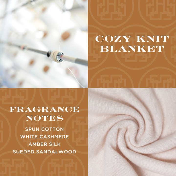 Cozy Knit Blanket Set of 2 4-wick Candles