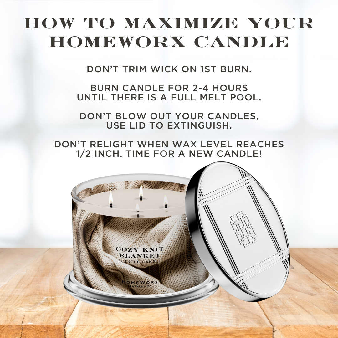 Cozy Knit Blanket 4-wick Candle