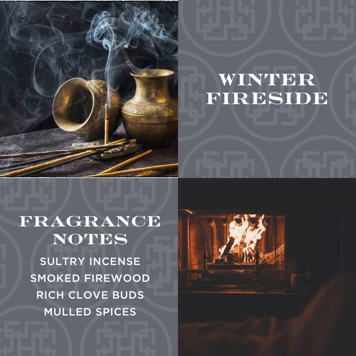Winter Fireside Candle