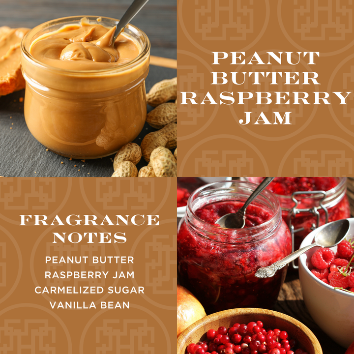 Peanut Butter & Raspberry Jam 4-wick Candle