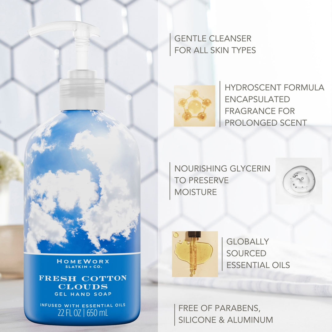 Fresh Cotton Clouds Gel Hand Soap