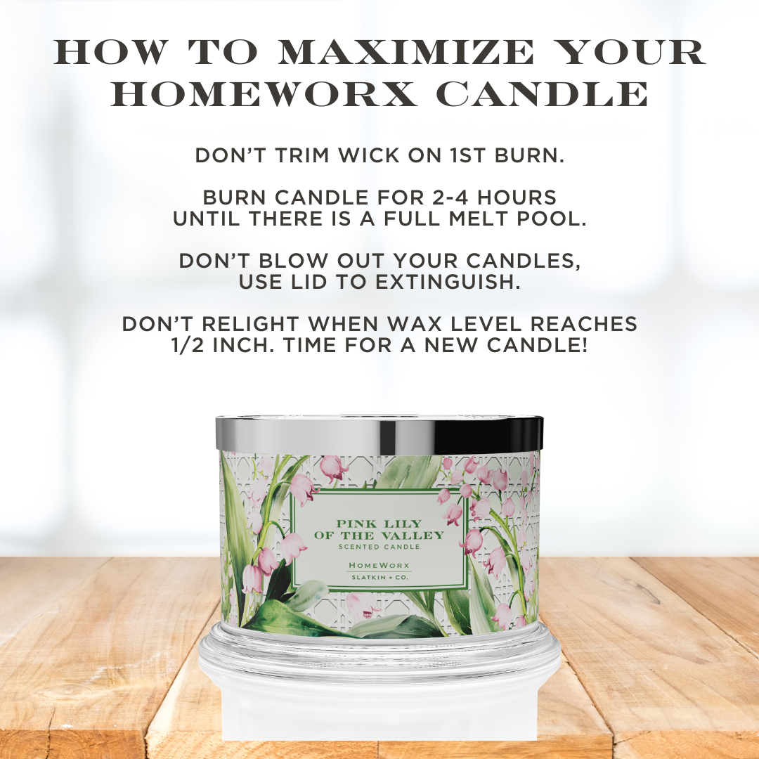 Pink Lily of the Valley Candle