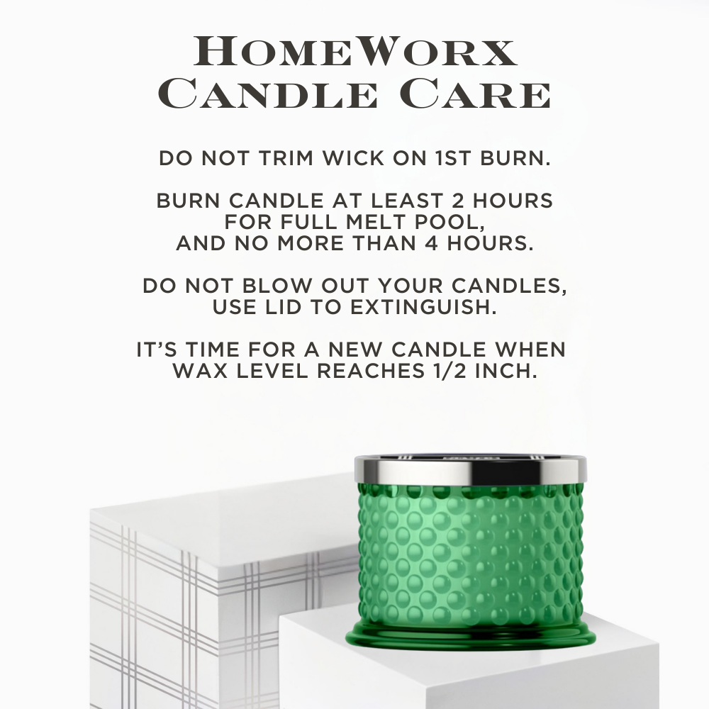 Sea Glass Hobnail Candle
