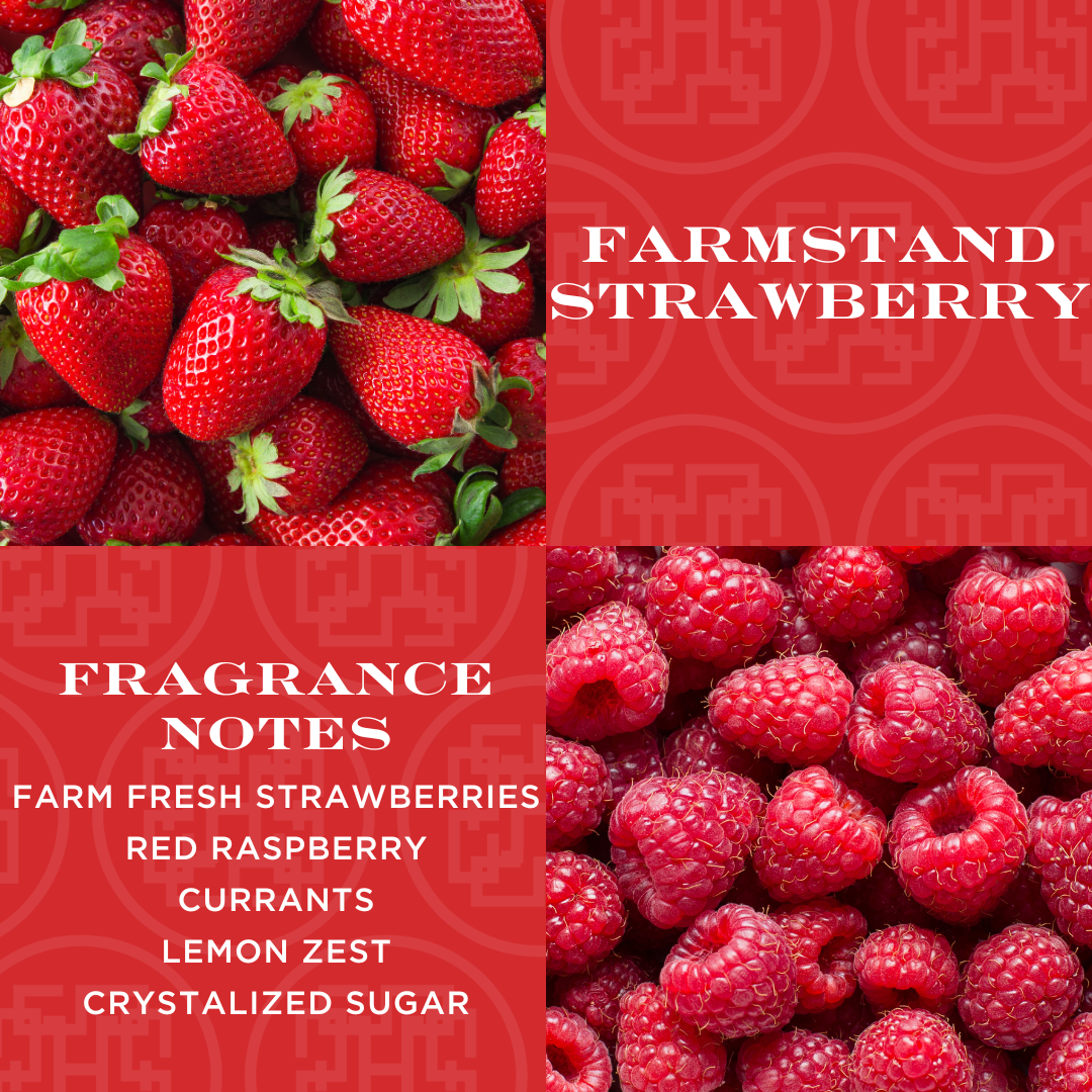 Farmstand Strawberry Candle