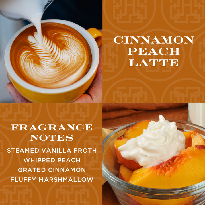 Cinnamon Peach Latte Candle