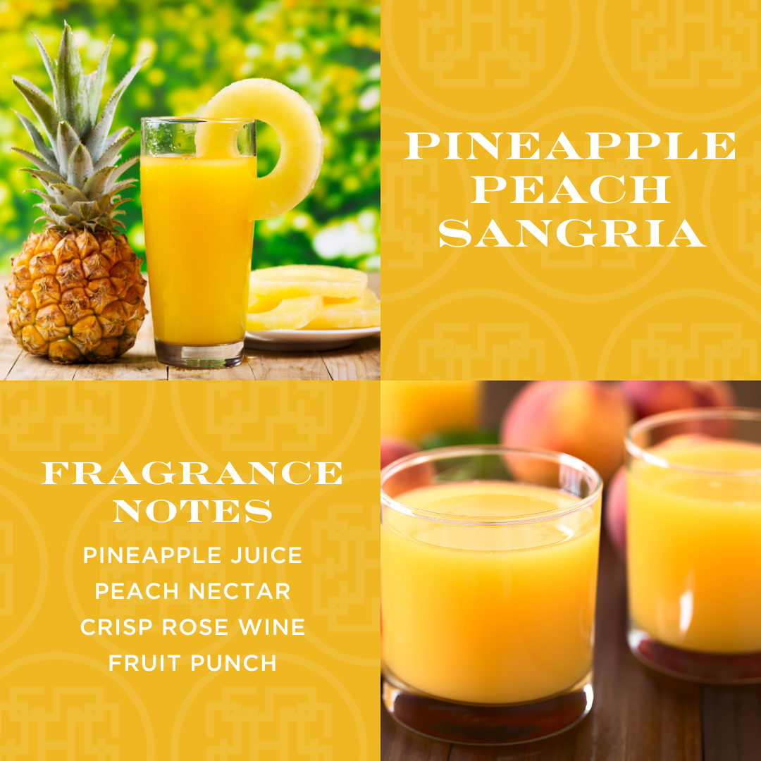 Pineapple Peach Sangria 3 Wick Candle