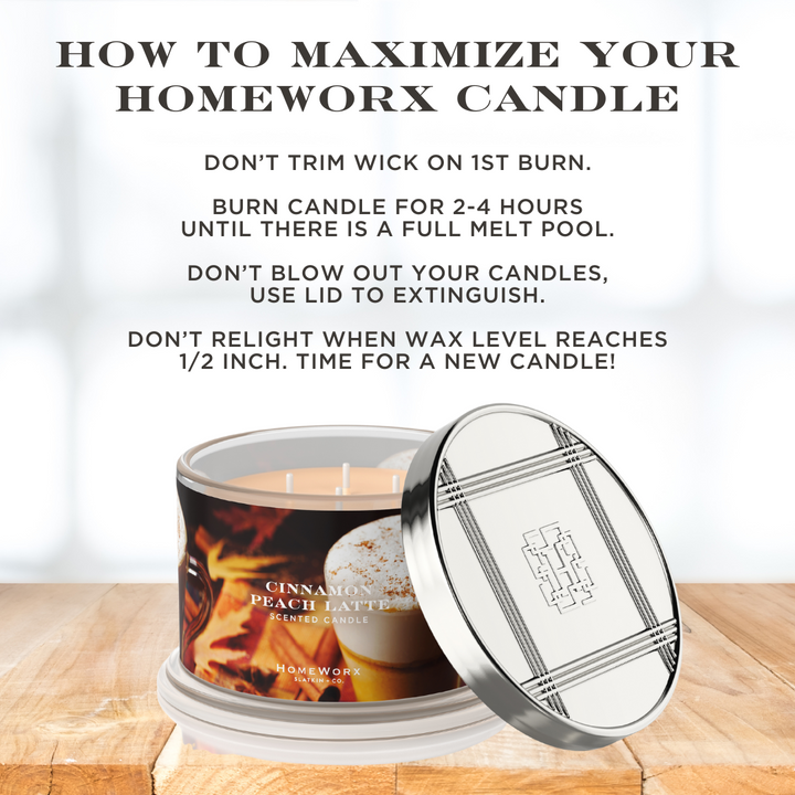 Cinnamon Peach Latte Candle