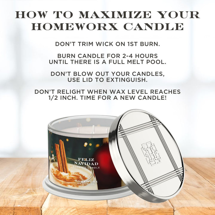 Feliz Navidad Candle