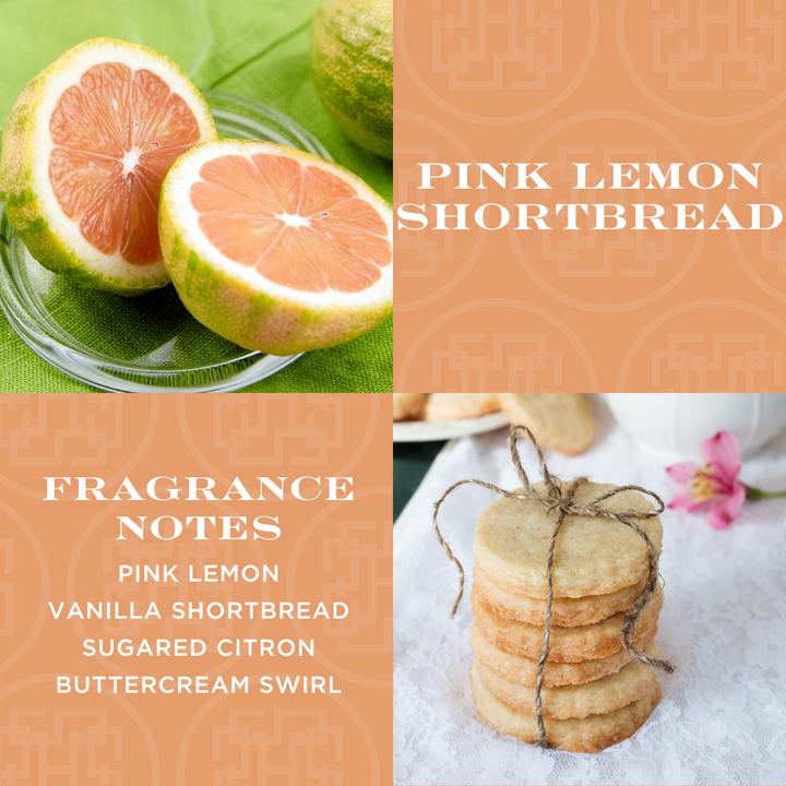 Pink Lemon Shortbread Candle