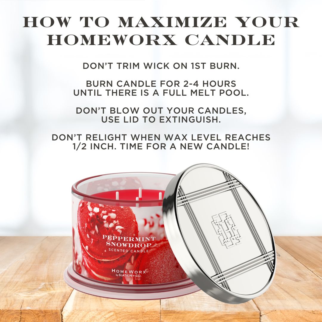 Peppermint Snowdrop Candle