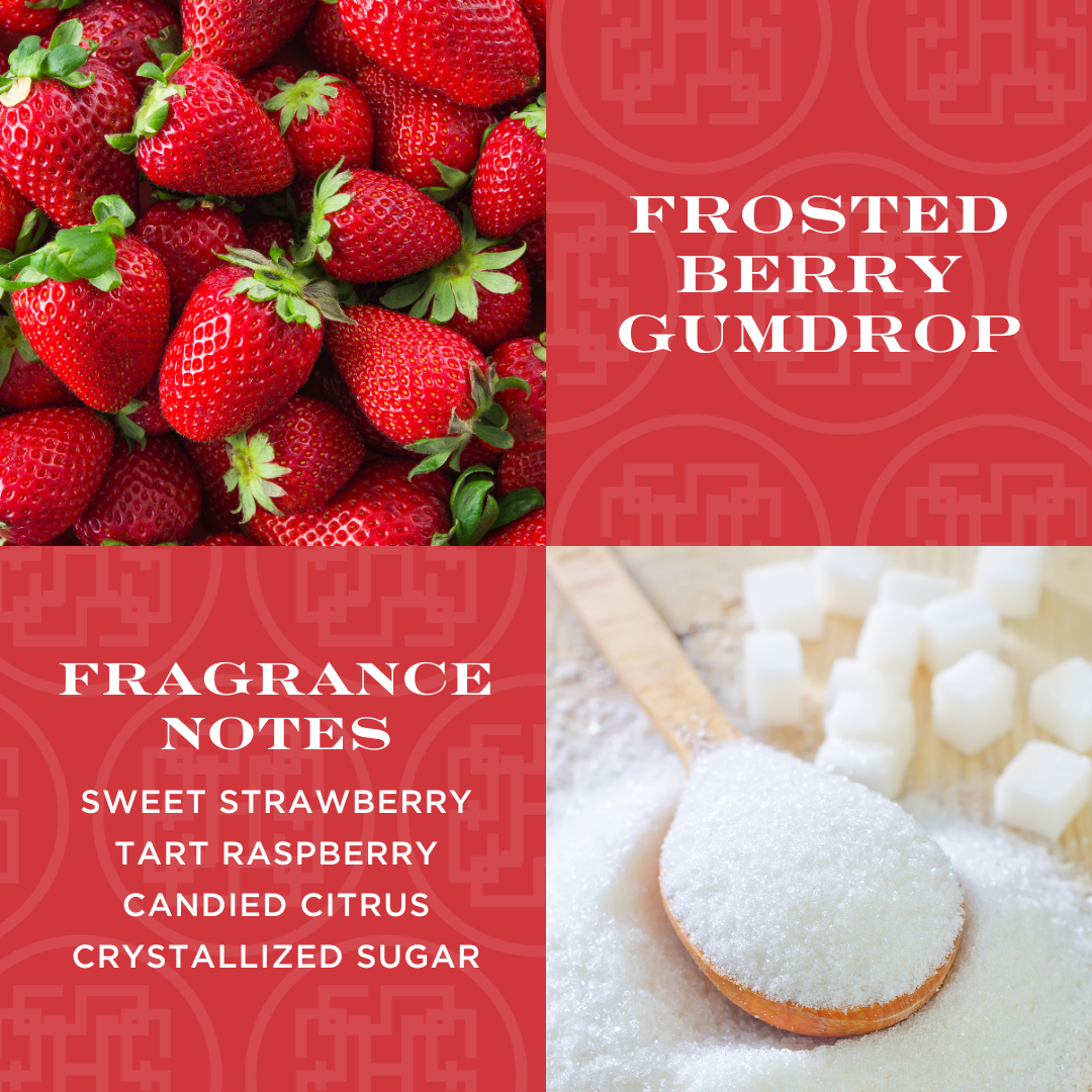Frosted Berry Gumdrop Candle