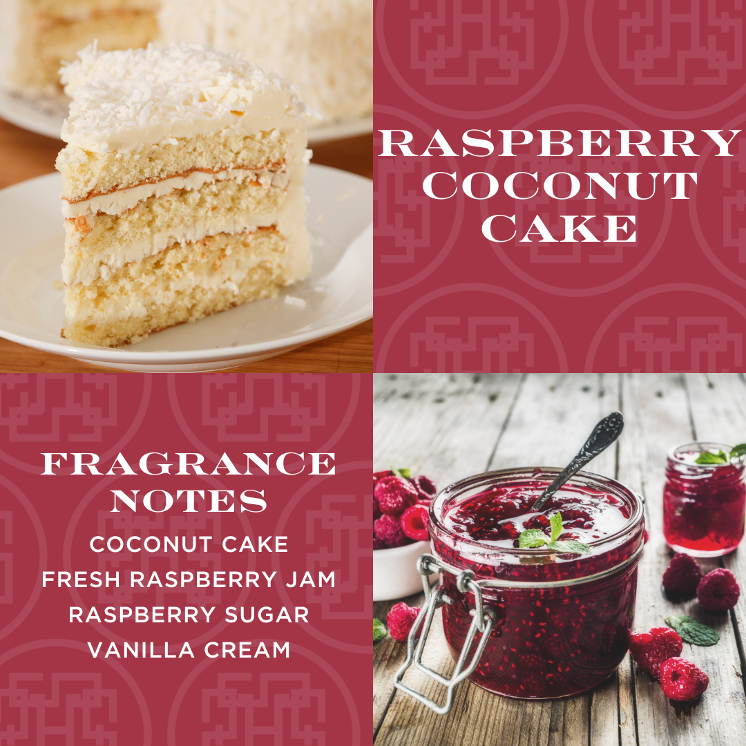 Raspberry Coconut Cake Candle