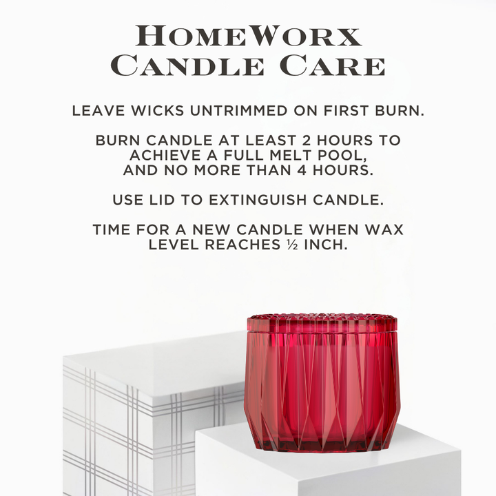 Wicked Cherry 3-wick Faceted Glass Candle