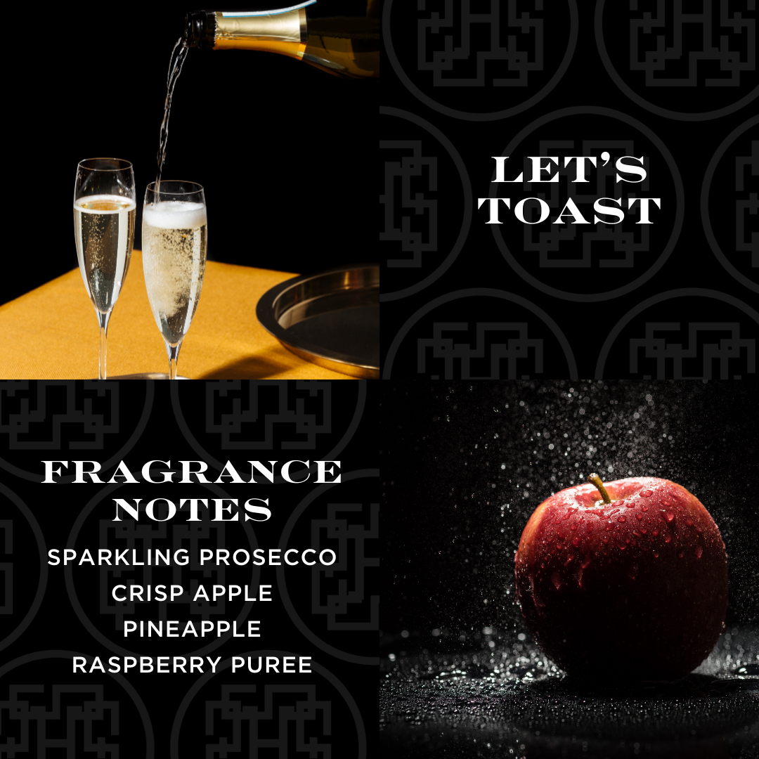 CHAMPAGNE TOAST CANDLE - LIMITED EDITION