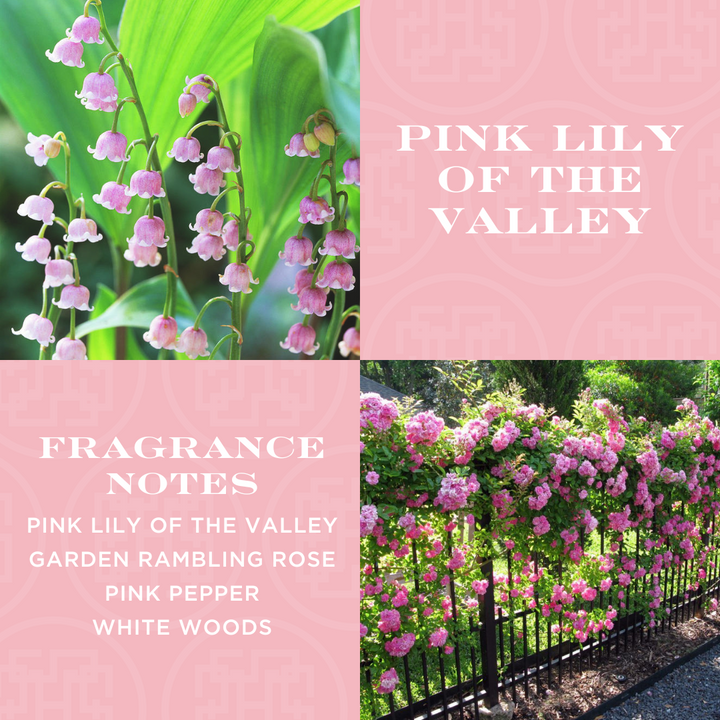 Pink Lily of the Valley Candle