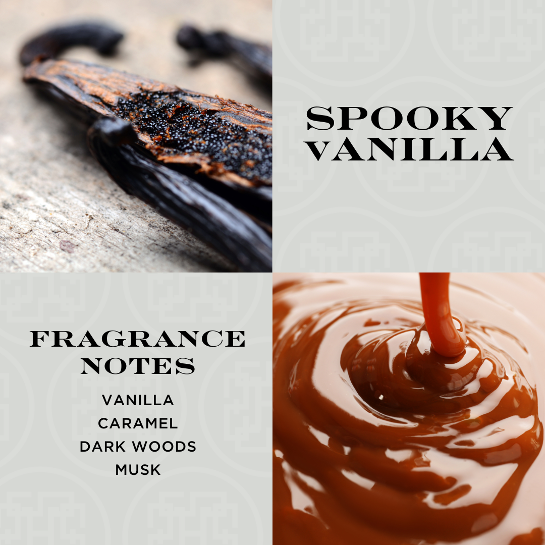 Spooky Vanilla 3-wick Faceted Glass Candle