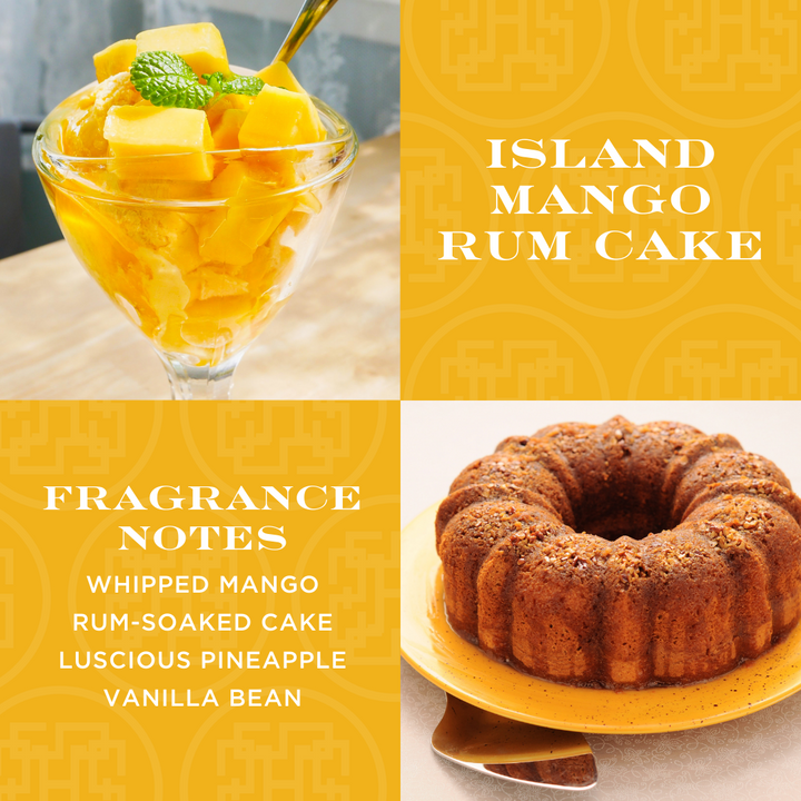 Island Mango Rum Cake Candle