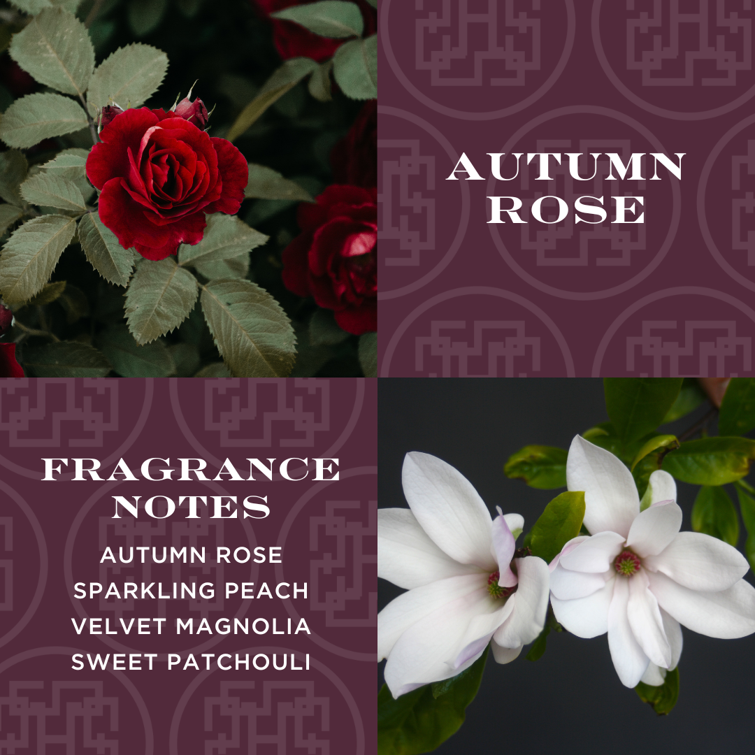 Autumn Rose 4-wick Candle
