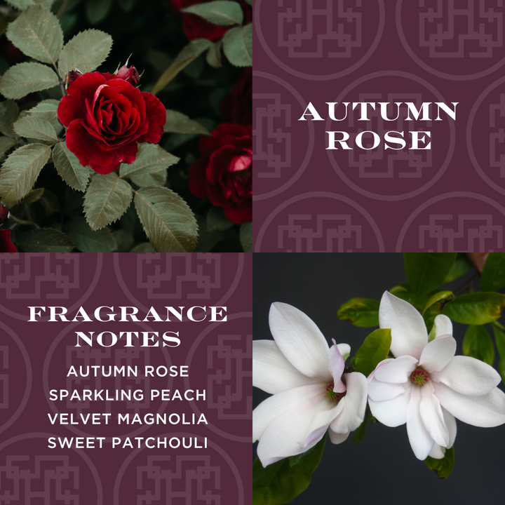 Autumn Rose 4-wick Candle