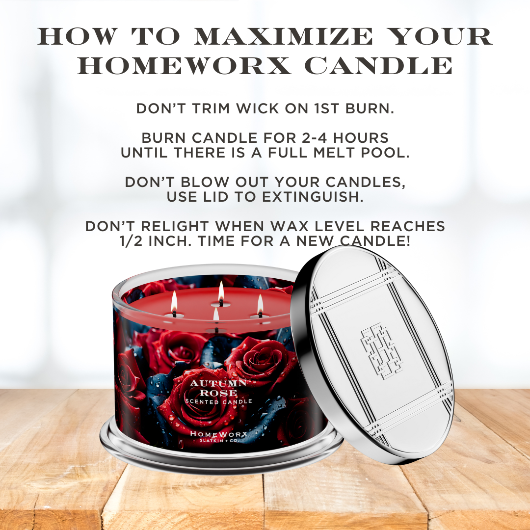 Autumn Rose 4-wick Candle