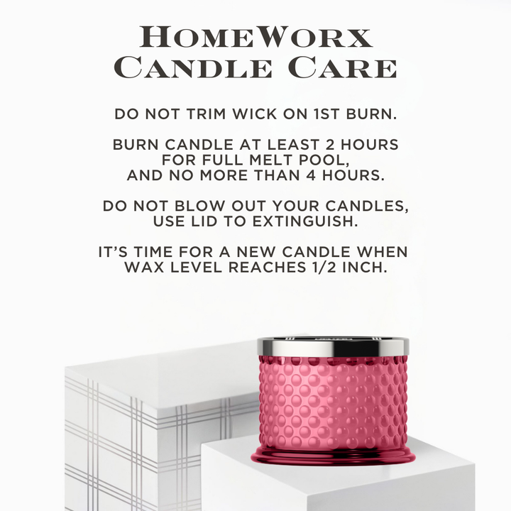 Hibiscus Flower Hobnail Candle