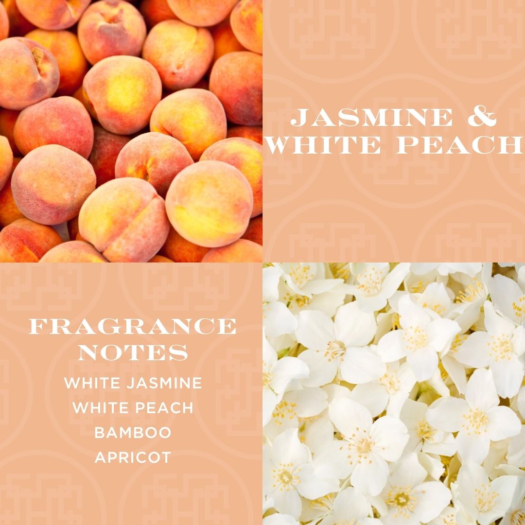 Jasmine & White Peach 50 oz. 4-Wick Luxe Candle