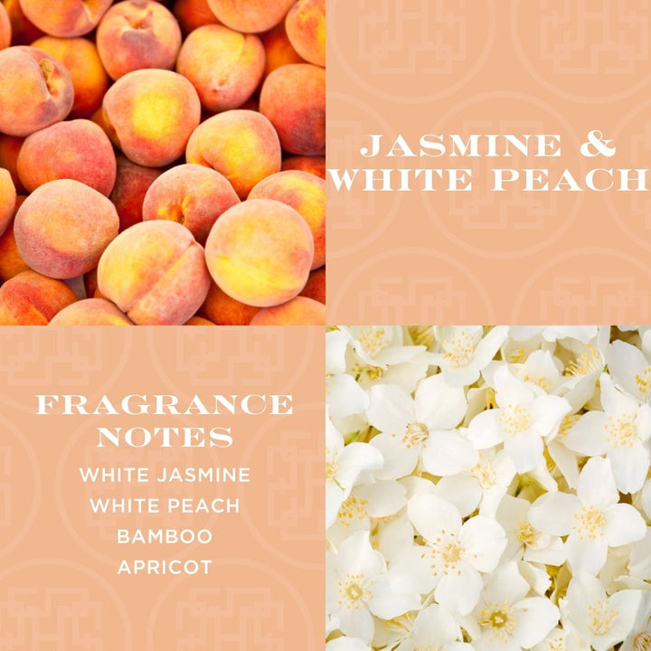 Jasmine & White Peach 80 oz. 5-Wick Luxe Candle