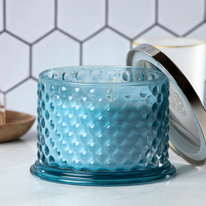 Coastal Water Lily Hobnail Candle
