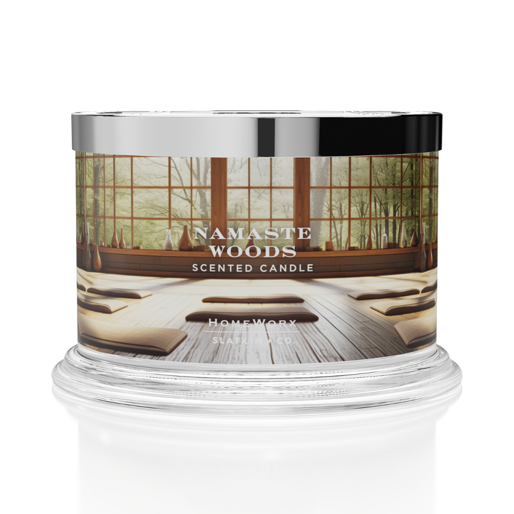 Namaste Woods 4-wick Candle – Slatkin + Co.