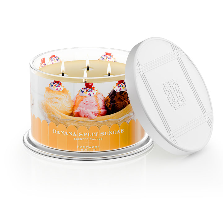 Banana Split Sundae Candle