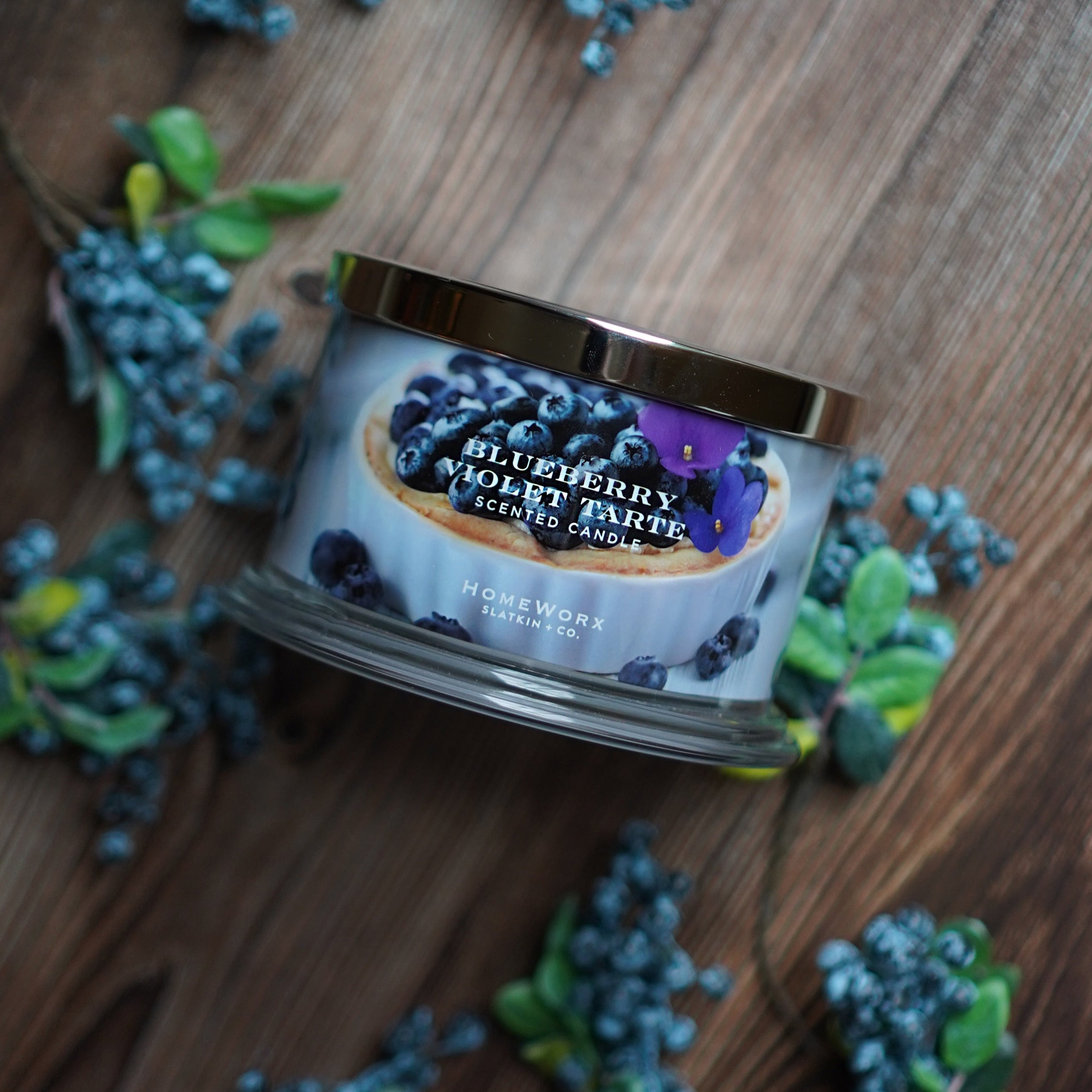 Blueberry Violet Tarte 4-wick Candle – Slatkin + Co.