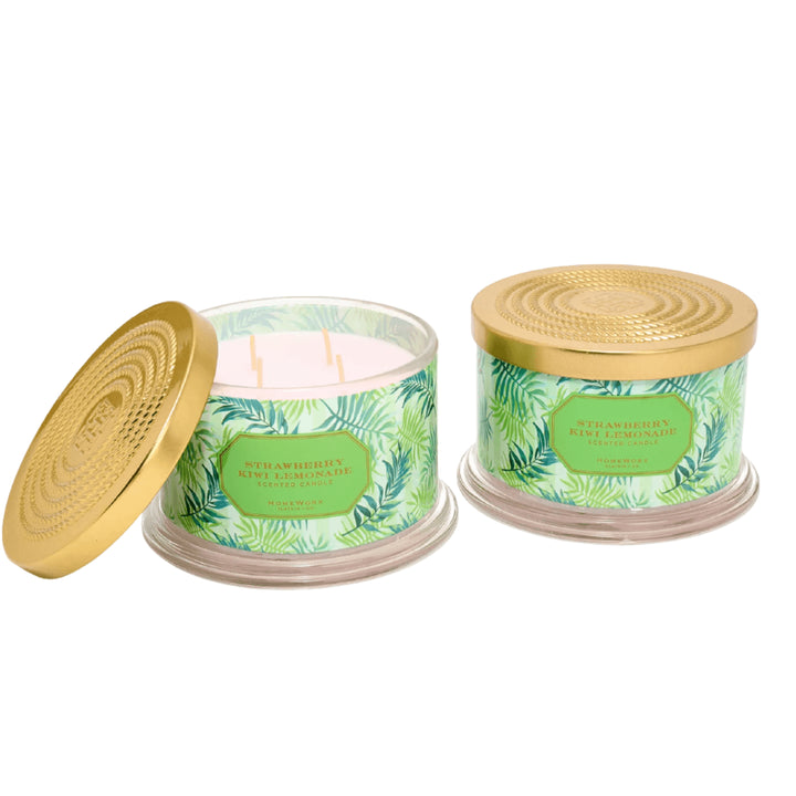 Strawberry Kiwi Lemonade 4-wick Candle Set of 2